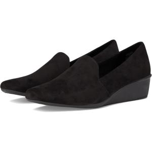 image:imageAnne Klein Womens Wedge Pump Wendell Closed Toe Comfortable SlipOn Business Casual Office HeelBlack Sued