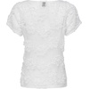 image:imageAnne Klein Womens Grid Soutache Ss Bateau Neckline TeeBright White