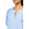 image:imageAnne Klein Womens Vneck Blouse W Raglan Puff SleevesSurf BlueBright White