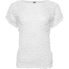 image:imageAnne Klein Womens Grid Soutache Ss Bateau Neckline TeeBright White