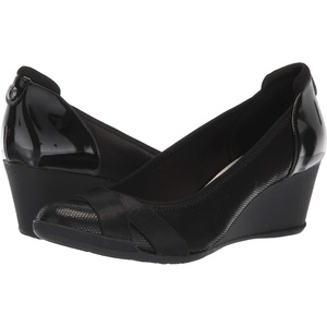 image:imageAnne Klein Sport Timeout Wedge HeelBlack Fabric