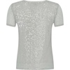 image:imageAnne Klein Womens Sequin Mesh W Triple Mesh Ss Banded TeeSoft Aloe