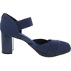 image:imageAnne Klein Cailyx  Sandals for Women  Cushioned Footbed  Polyester Upper  Round Toe Design  Lifted HeelNavy