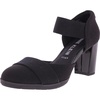 image:imageAnne Klein Cailyx  Sandals for Women  Cushioned Footbed  Polyester Upper  Round Toe Design  Lifted HeelBlack