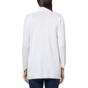 image:imageAnne Klein Womens Nappa Kissing Front CardiganBright White