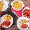 imageNostalgia Game Day 25Quart 2Section Slow Cooker with Lid and Ladle KegLike Design Cooks Chicken Wings Meatballs Chilli Cheese Soup Stews and More25 Qt Slow Cooker