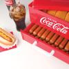 imageNostalgia Game Day Hot Dog Steamer and Bun Warmer Fits 20 Dogs and 8 Buns Steams Pot Stickers Veggies Potatoes and Other Appetizers or ToppingsCoke Steamer