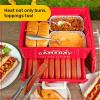 imageNostalgia Game Day Hot Dog Steamer and Bun Warmer Fits 20 Dogs and 8 Buns Steams Pot Stickers Veggies Potatoes and Other Appetizers or ToppingsGameday Steamer