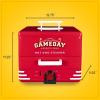 imageNostalgia Game Day Hot Dog Steamer and Bun Warmer Fits 20 Dogs and 8 Buns Steams Pot Stickers Veggies Potatoes and Other Appetizers or ToppingsGameday Steamer