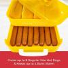 imageNostalgia Game Day Hot Dog Steamer and Bun Warmer Fits 20 Dogs and 8 Buns Steams Pot Stickers Veggies Potatoes and Other Appetizers or ToppingsOscar Mayer Steamer