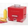 imageNostalgia Game Day Hot Dog Steamer and Bun Warmer Fits 20 Dogs and 8 Buns Steams Pot Stickers Veggies Potatoes and Other Appetizers or ToppingsRed Steamer Original