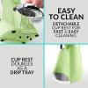 imageNostalgia Taco Tuesday Tailgator Margarita Machine  Blender for Smoothies Margaritas Daiquiris and Slushies  WhiteLime Green  128Ounce  10quot D x 12quot W x 9quot HTaco Tuesday Margarita Machine GreenWhite