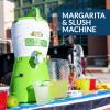 imageNostalgia Taco Tuesday Tailgator Margarita Machine  Blender for Smoothies Margaritas Daiquiris and Slushies  WhiteLime Green  128Ounce  10quot D x 12quot W x 9quot HTaco Tuesday Tailgator