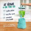 imageNostalgia Taco Tuesday Tailgator Margarita Machine  Blender for Smoothies Margaritas Daiquiris and Slushies  WhiteLime Green  128Ounce  10quot D x 12quot W x 9quot HMargarita Machine Aqua