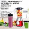 imageNostalgia Taco Tuesday Tailgator Margarita Machine  Blender for Smoothies Margaritas Daiquiris and Slushies  WhiteLime Green  128Ounce  10quot D x 12quot W x 9quot HRed Blender