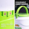 imageNostalgia Taco Tuesday Tailgator Margarita Machine  Blender for Smoothies Margaritas Daiquiris and Slushies  WhiteLime Green  128Ounce  10quot D x 12quot W x 9quot HTaco Tuesday Tailgator