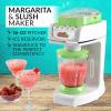 imageNostalgia Taco Tuesday Tailgator Margarita Machine  Blender for Smoothies Margaritas Daiquiris and Slushies  WhiteLime Green  128Ounce  10quot D x 12quot W x 9quot HTaco Tuesday Margarita Machine Green