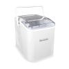 imageNostalgia Thermostar Automatic SelfCleaning Portable Electric Countertop Ice Maker Machine With Handle26 Pounds in 24 Hours with Ice Scoop and BasketPerfect for Water BottlesDrinksPartiesSilverWhite