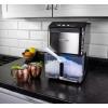 imageNostalgia Thermostar Automatic SelfCleaning Portable Electric Countertop Ice Maker Machine With Handle26 Pounds in 24 Hours with Ice Scoop and BasketPerfect for Water BottlesDrinksPartiesSilverStainless Steel