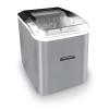 imageNostalgia Thermostar Automatic SelfCleaning Portable Electric Countertop Ice Maker Machine With Handle26 Pounds in 24 Hours with Ice Scoop and BasketPerfect for Water BottlesDrinksPartiesSilverSilver