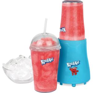 imageNostalgia Taco Tuesday Tailgator Margarita Machine  Blender for Smoothies Margaritas Daiquiris and Slushies  WhiteLime Green  128Ounce  10quot D x 12quot W x 9quot HKoolAid Blender