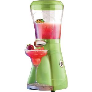 imageNostalgia Taco Tuesday Tailgator Margarita Machine  Blender for Smoothies Margaritas Daiquiris and Slushies  WhiteLime Green  128Ounce  10quot D x 12quot W x 9quot HTaco Tuesday Margarita Machine GreenWhite