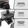 imageHomeCraft 7Inch Electric NonStick Skillet Adjustable Temperature Control CoolTouch Handle with Tempered Glass Lid Perfect For Healthy Keto ampamp LowCarb Diets Rice Bowls ampamp Eggs