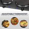 imageHomeCraft HCSB75BK Portable Countertop Single Burner Hot Plate Electric Cooktop 750 Watts Adjustable Temperature Control BlackCountertop Double Burner