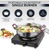 imageHomeCraft HCSB75BK Portable Countertop Single Burner Hot Plate Electric Cooktop 750 Watts Adjustable Temperature Control BlackCountertop Single Burner
