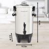 imageHomecraft 100Cup Coffee Urn and Hot Beverage Dispenser with Dripless Faucet QuickBrewing Stainless Steel30 Cup