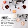 imageHomecraft 100Cup Coffee Urn and Hot Beverage Dispenser with Dripless Faucet QuickBrewing Stainless Steel45 Cup Double Spigot