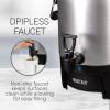imageHomecraft 100Cup Coffee Urn and Hot Beverage Dispenser with Dripless Faucet QuickBrewing Stainless Steel45 Cup Squat