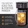 imageHomecraft 3Quart Iced Coffee and Tea Maker with Filter Basket Flavor Enhancer Adjustable Brew Strength3 Qt Iced TeaCoffee Maker Black