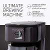 imageHomecraft 3Quart Iced Coffee and Tea Maker with Filter Basket Flavor Enhancer Adjustable Brew Strength3 Qt Iced TeaCoffee Maker Black