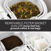imageHomecraft 3Quart Iced Coffee and Tea Maker with Filter Basket Flavor Enhancer Adjustable Brew Strength3 Qt Iced TeaCoffee Maker White