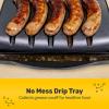 imageHomecraft Electric Sausage ampamp Brat Grill with Oil Drip Tray Carry Handle and Cord Storage up to 5 Links of Beef Turkey Chicken Veggie Sausages or Hot DogsRed