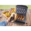 imageHomecraft Electric Sausage ampamp Brat Grill with Oil Drip Tray Carry Handle and Cord Storage up to 5 Links of Beef Turkey Chicken Veggie Sausages or Hot DogsStainless Steel Original