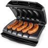 imageHomecraft Electric Sausage ampamp Brat Grill with Oil Drip Tray Carry Handle and Cord Storage up to 5 Links of Beef Turkey Chicken Veggie Sausages or Hot DogsStainless Steel Original