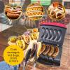 imageHomecraft Electric Sausage ampamp Brat Grill with Oil Drip Tray Carry Handle and Cord Storage up to 5 Links of Beef Turkey Chicken Veggie Sausages or Hot DogsRed