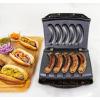 imageHomecraft Electric Sausage ampamp Brat Grill with Oil Drip Tray Carry Handle and Cord Storage up to 5 Links of Beef Turkey Chicken Veggie Sausages or Hot DogsStainless Steel