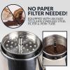 imageHomecraft HCPC10SS 10Cup Stainless Steel Coffee Maker Percolator EasyPour Spout LED Indicator Light Keep Warm Function