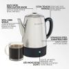imageHomecraft HCPC10SS 10Cup Stainless Steel Coffee Maker Percolator EasyPour Spout LED Indicator Light Keep Warm Function