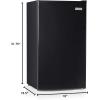 imageIgloo 32 CuFt Double Door Compact Refrigerator with Freezer  Slide Out Glass Shelf Perfect for Homes Offices Dorms  BlackBlack Original