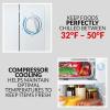 imageIgloo 32 CuFt Double Door Compact Refrigerator with Freezer  Slide Out Glass Shelf Perfect for Homes Offices Dorms  BlackCoke Black