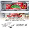 imageIgloo 32 CuFt Double Door Compact Refrigerator with Freezer  Slide Out Glass Shelf Perfect for Homes Offices Dorms  BlackCoke Black