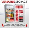 imageIgloo 32 CuFt Double Door Compact Refrigerator with Freezer  Slide Out Glass Shelf Perfect for Homes Offices Dorms  BlackCoke Black