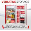 imageIgloo 32 CuFt Double Door Compact Refrigerator with Freezer  Slide Out Glass Shelf Perfect for Homes Offices Dorms  BlackCoke Red