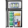 imageIgloo 32 CuFt Double Door Compact Refrigerator with Freezer  Slide Out Glass Shelf Perfect for Homes Offices Dorms  BlackDouble Door Black