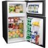 imageIgloo 32 CuFt Double Door Compact Refrigerator with Freezer  Slide Out Glass Shelf Perfect for Homes Offices Dorms  BlackDouble Door Black