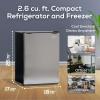imageIgloo 32 CuFt Double Door Compact Refrigerator with Freezer  Slide Out Glass Shelf Perfect for Homes Offices Dorms  BlackPlatinum